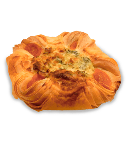 Розан с картофелем, беконом с розовым соусом