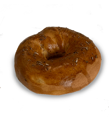 Бублик с зелёным луком и яйцом