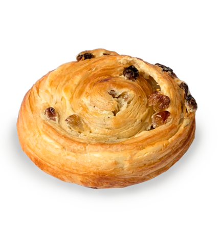 Улитка с изюмом и кремом