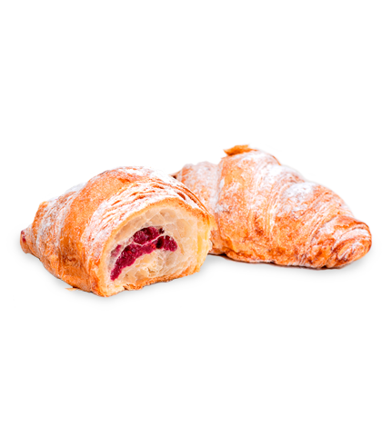 Круассан с малиновой начинкой (на масле)